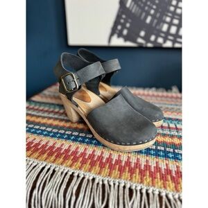 Bryr Clogs Emma High Heel - Coal - size 37